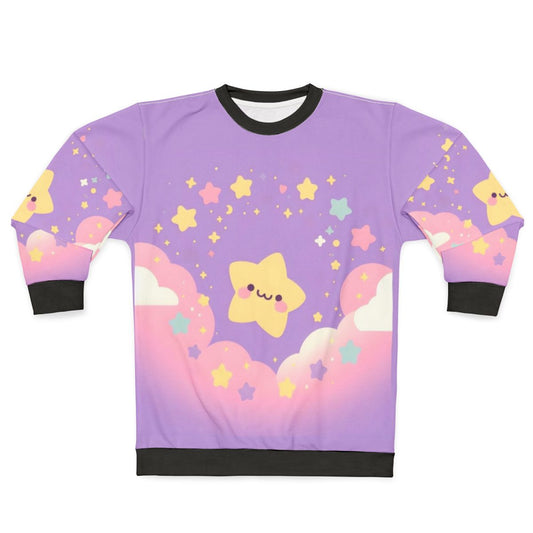 Happy star purple sky sweatshirt