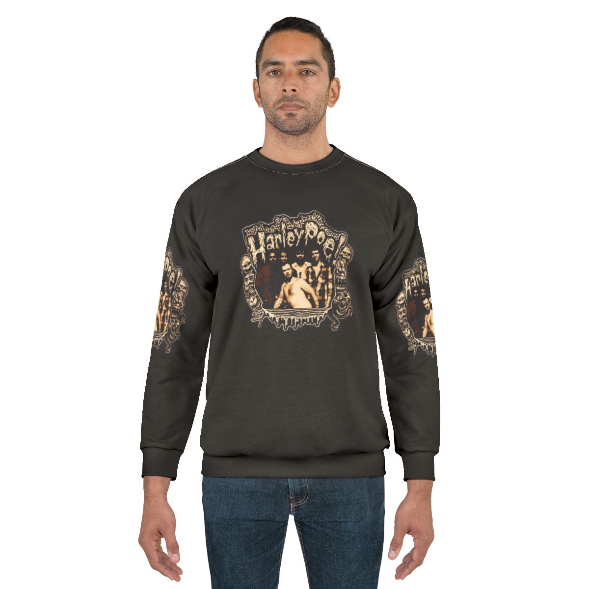 Retro Harley Poe Folk Punk Band Logo Sweatshirt