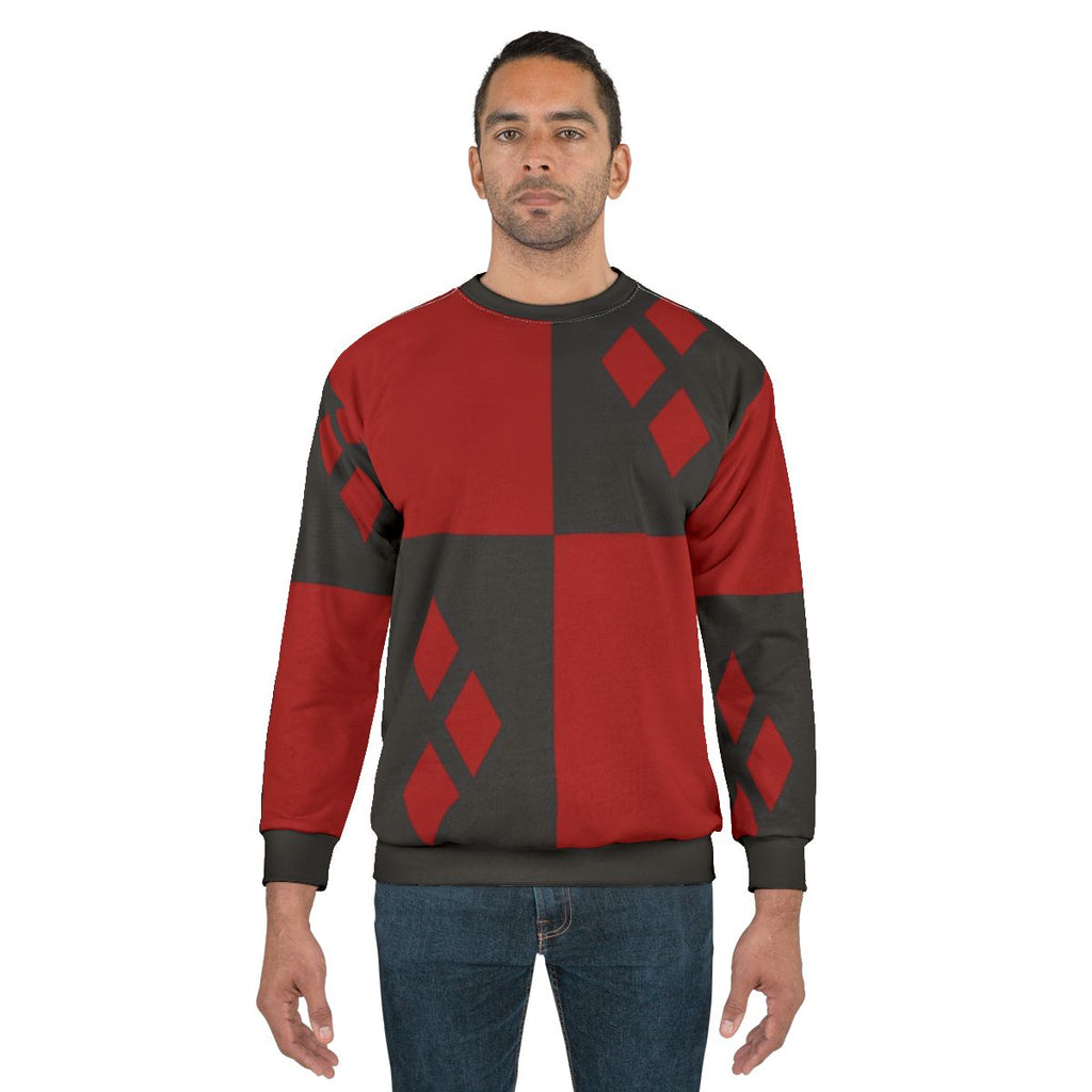 Harley Davidson clown design sweatshirt with diamond pattern