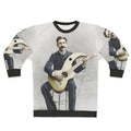 Vintage harp guitar sweatshirt featuring an acoustic instrument from the Edwardian era