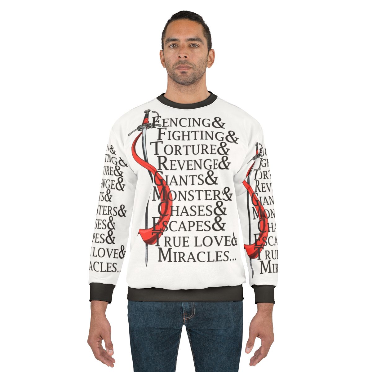 "The Princess Bride" inspired sweatshirt with quotes from the movie
