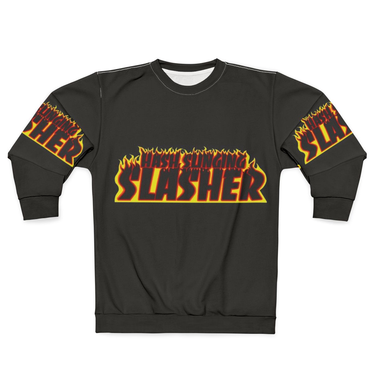 Hash Slinging Slasher Spongebob Inspired Thrasher Sweatshirt