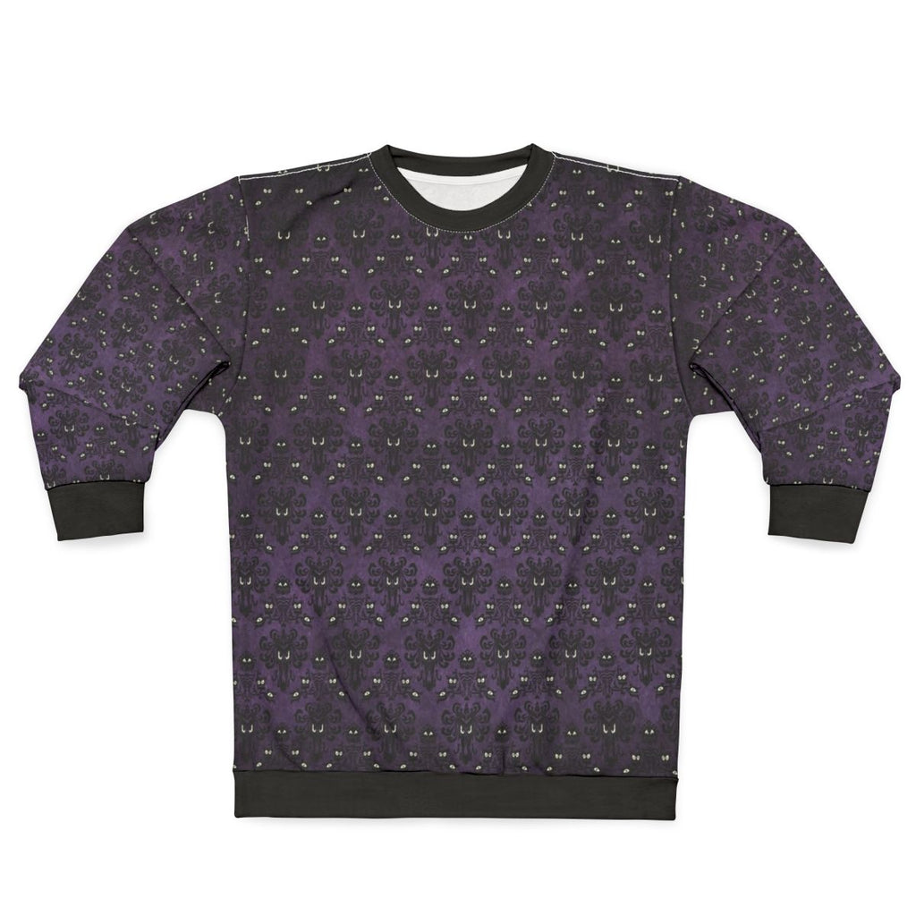 Haunted Mansion Sweatshirt with Wallpaper Design