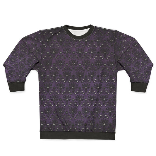 Haunted Mansion Sweatshirt with Wallpaper Design