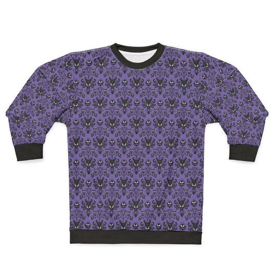 Haunted Mansion Wallpaper Tile Disney Sweatshirt