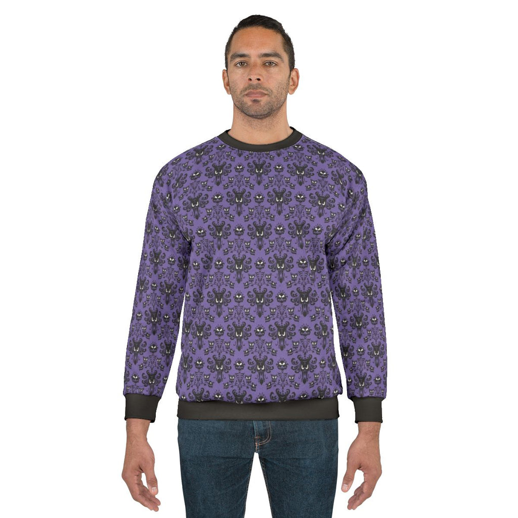 Haunted Mansion Wallpaper Tile Disney Sweatshirt