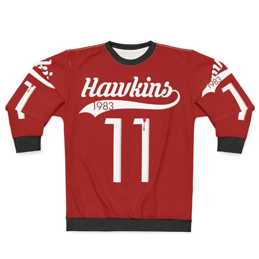 Hawkins High School 11 Sweatshirt featuring Eleven and Stranger Things 80s style