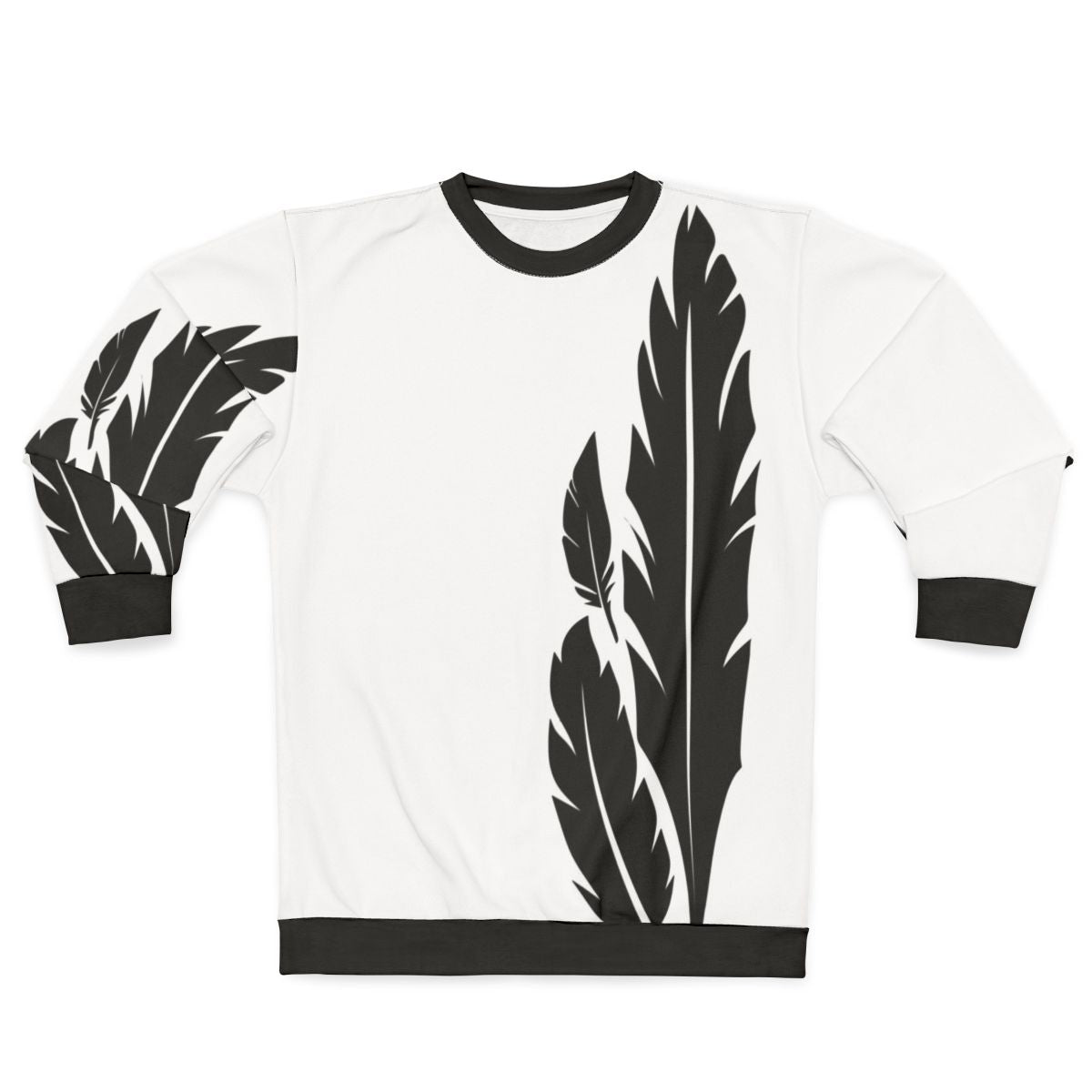 Hawkmoon Destiny 2 Sweatshirt with Black and White Feather Design