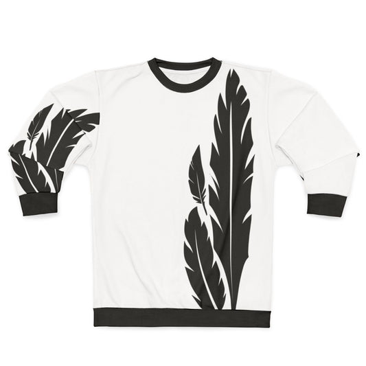 Hawkmoon Destiny 2 Sweatshirt with Black and White Feather Design