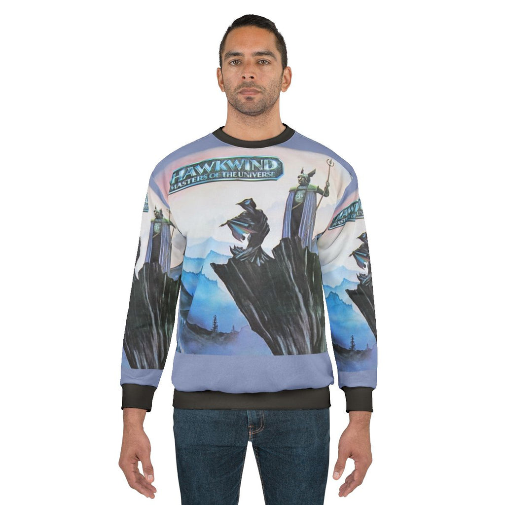 Hawkwind Masters of the Universe retro 1970s psychedelic rock sweatshirt