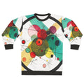 Abstract expressionist sweatshirt featuring Wassily Kandinsky's iconic circles design