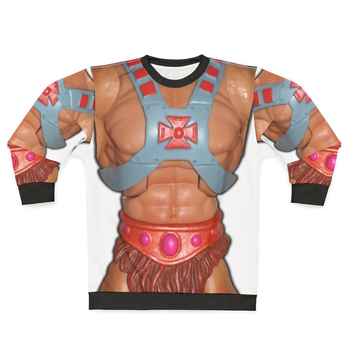 Retro He-Man Action Figure Graphic Sweatshirt
