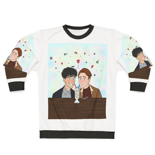 Heartstopper fanart digital art sweatshirt