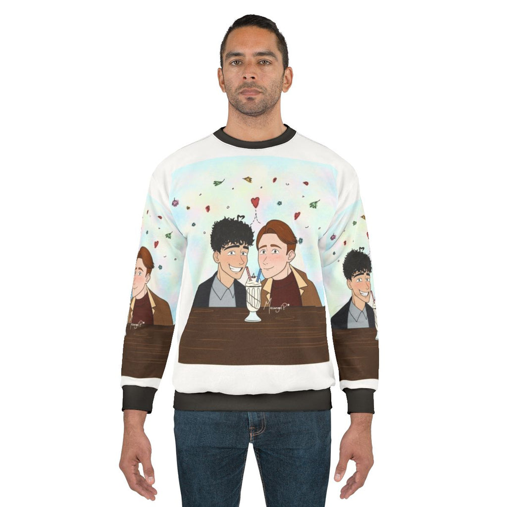 Heartstopper fanart digital art sweatshirt