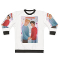 Heartstopper characters Nick Nelson and Charlie Spring illustration on a sweatshirt