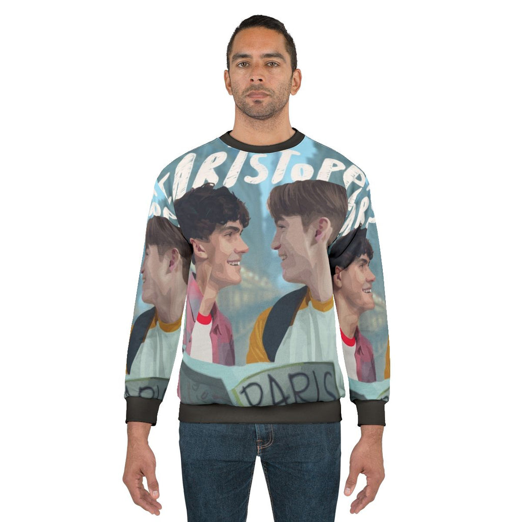 Heartstopper Netflix Sweatshirt featuring show characters and quotes