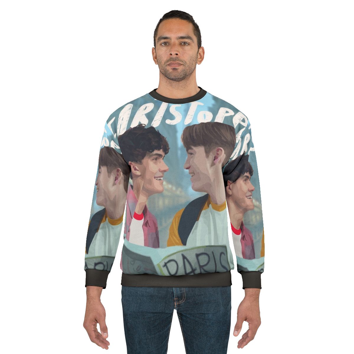 Heartstopper Netflix Sweatshirt featuring show characters and quotes