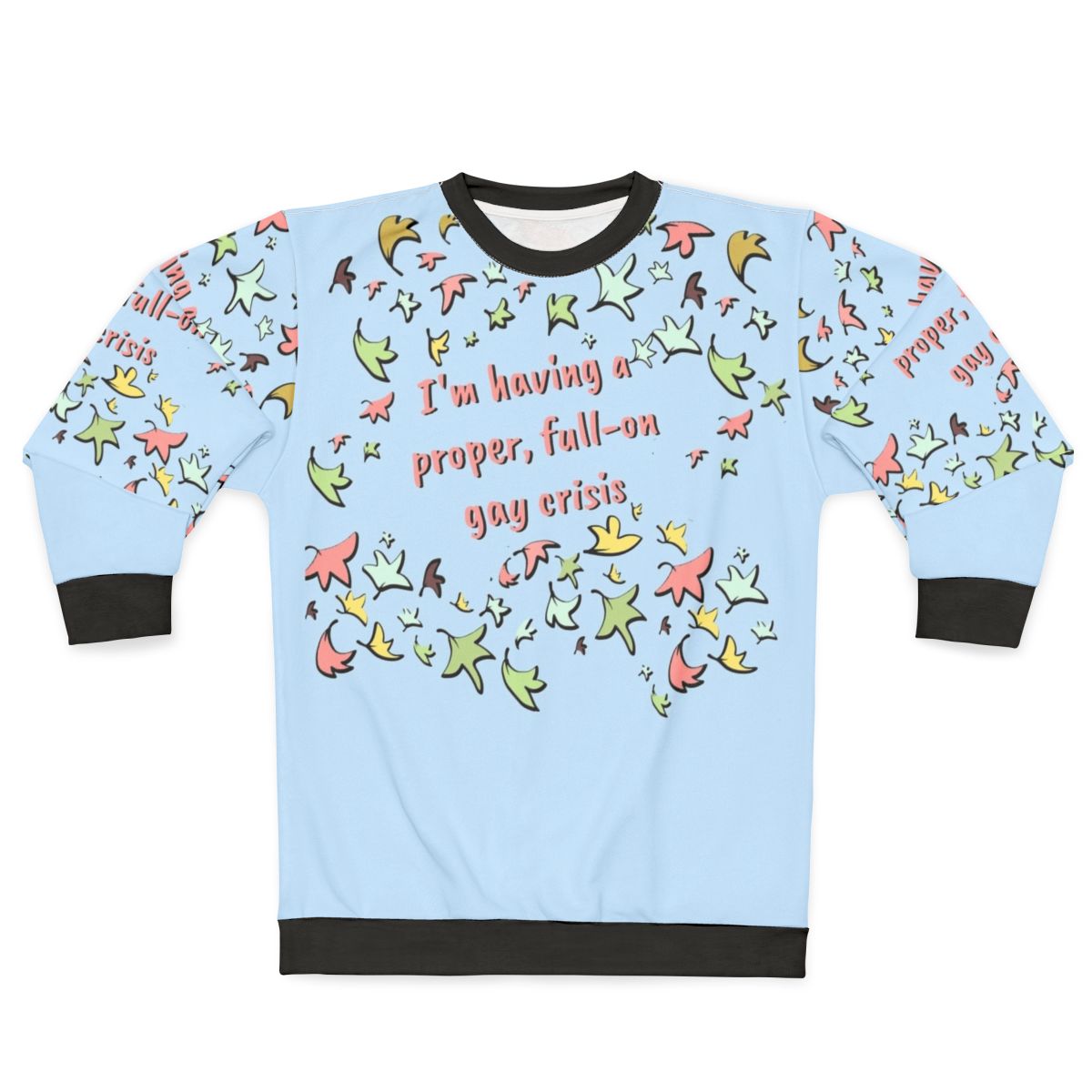 Heartstopper Nick and Charlie Leaves Graphic Sweatshirt