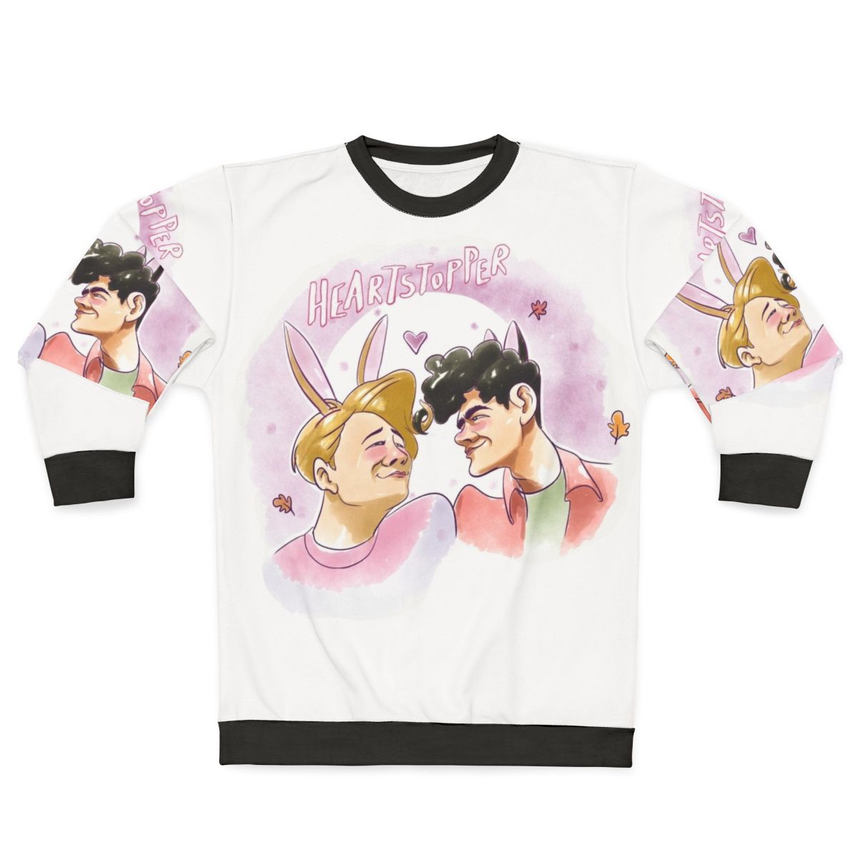 Heartstopper Netflix Sweatshirt with Graphic Print