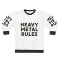 Edgy Heavy Metal Raglan Sweatshirt