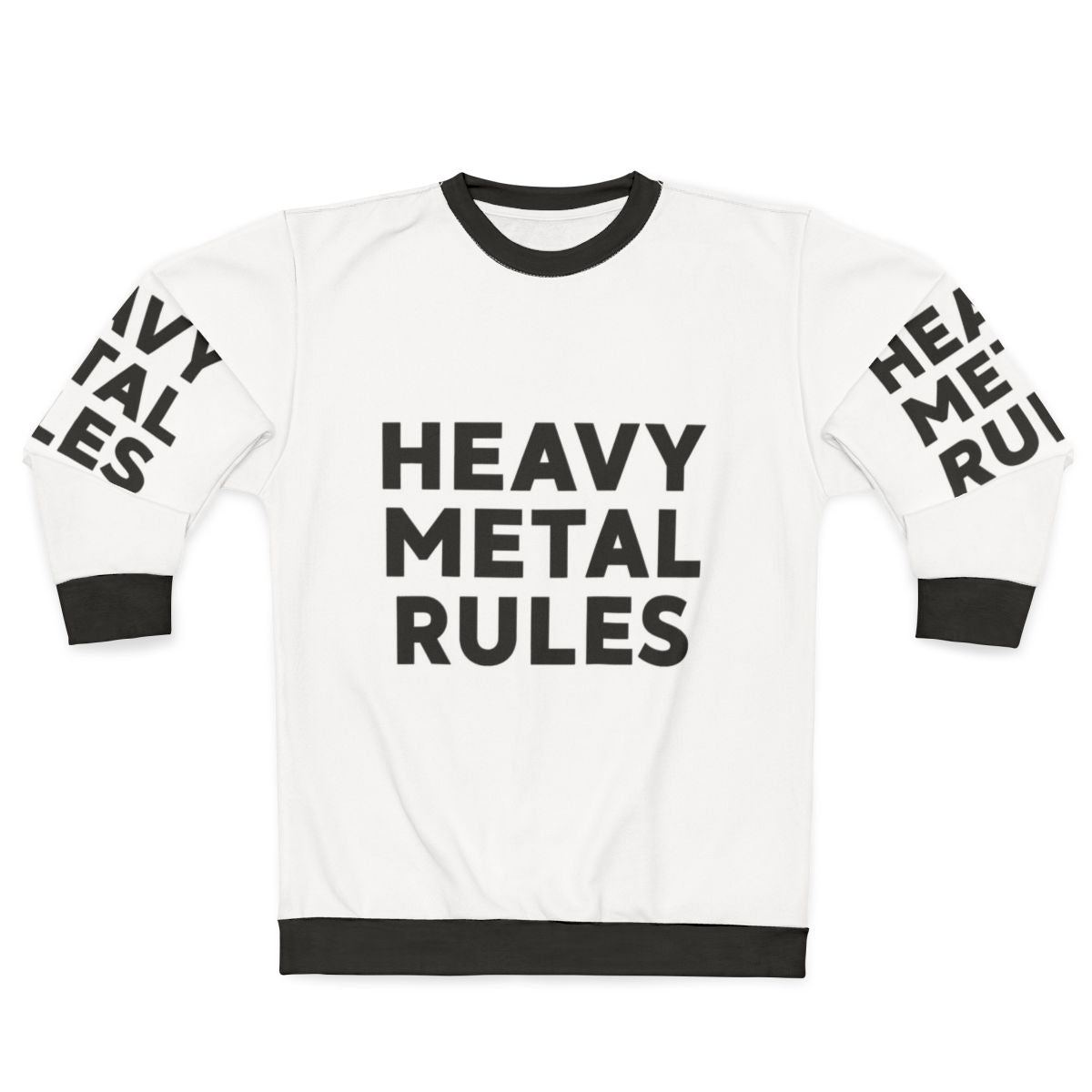Edgy Heavy Metal Raglan Sweatshirt