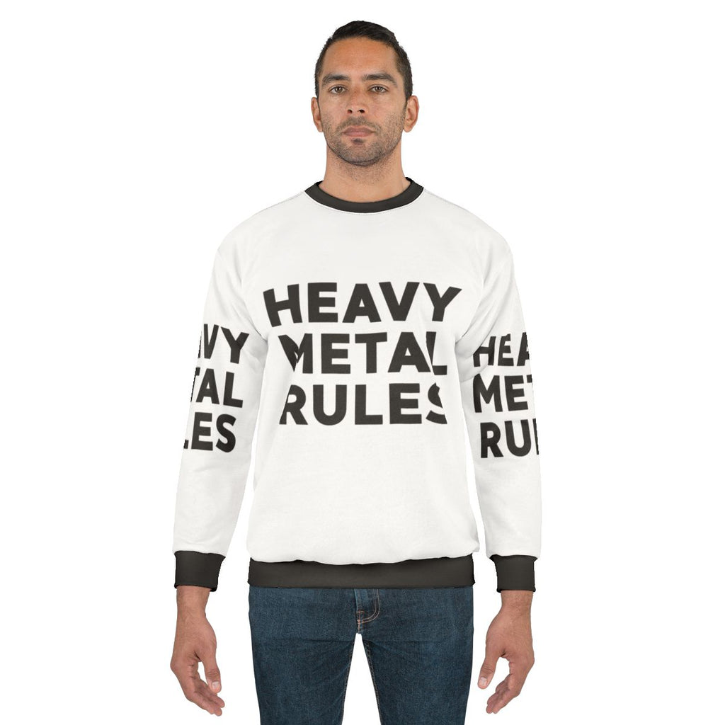 Edgy Heavy Metal Raglan Sweatshirt