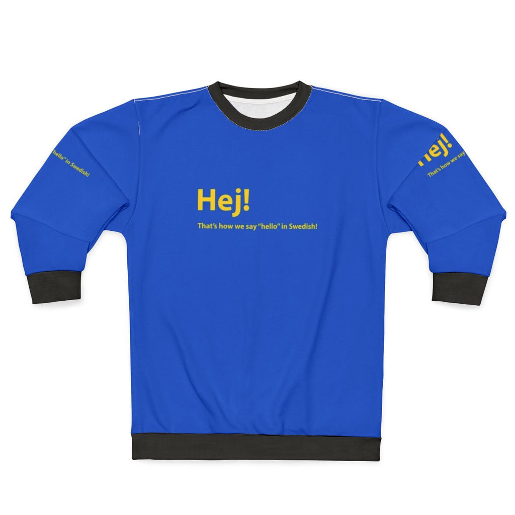 Scandinavian style Swedish greeting sweatshirt