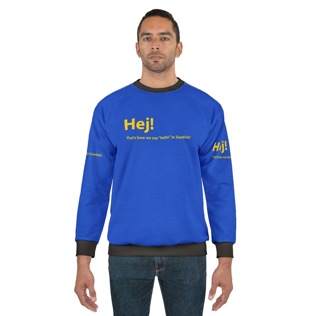 Scandinavian style Swedish greeting sweatshirt