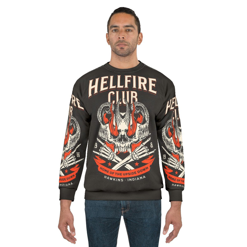 Hellfire Club Stranger Things Sweatshirt 2 featuring 1980s retro design