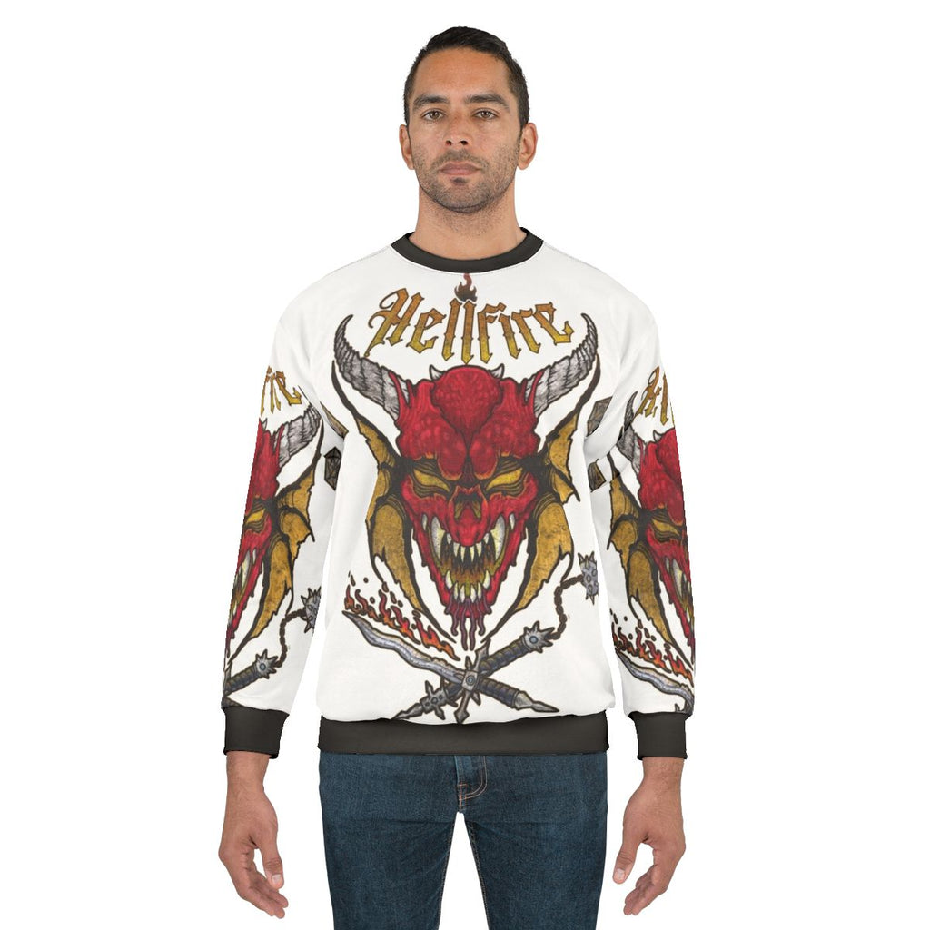 Stranger Things Hellfire Club Sweatshirt featuring Eddie Munson and the Upside Down