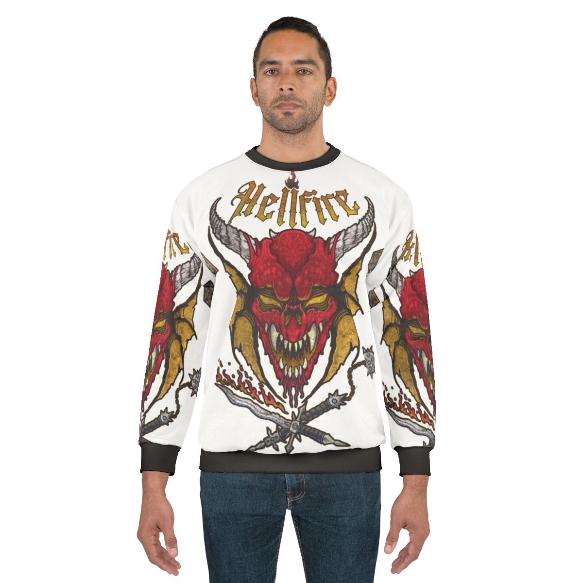 Stranger Things Hellfire Club Sweatshirt featuring Eddie Munson and the Upside Down