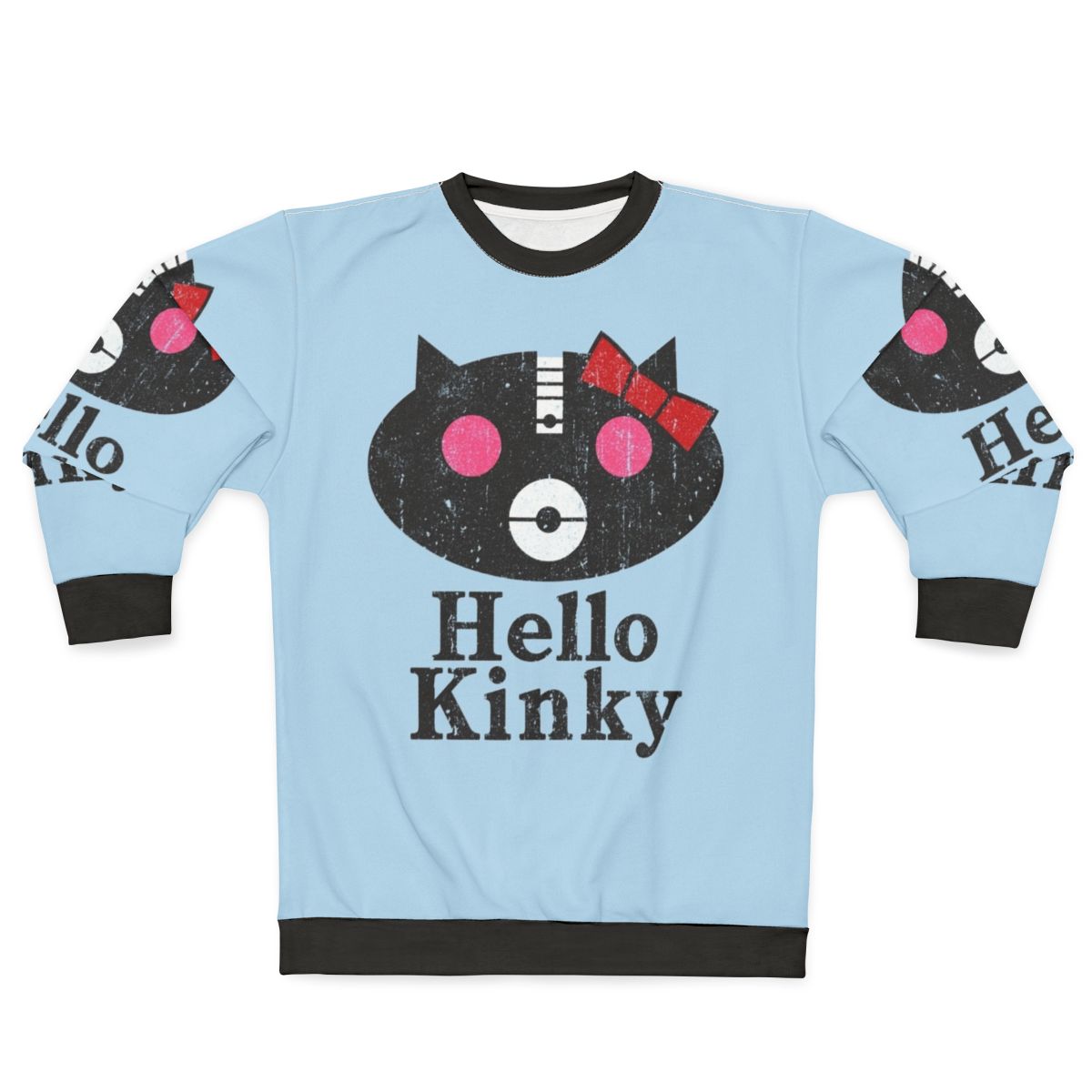 Hello Kinky Sweatshirt with music, parody, punk, and alternative band design