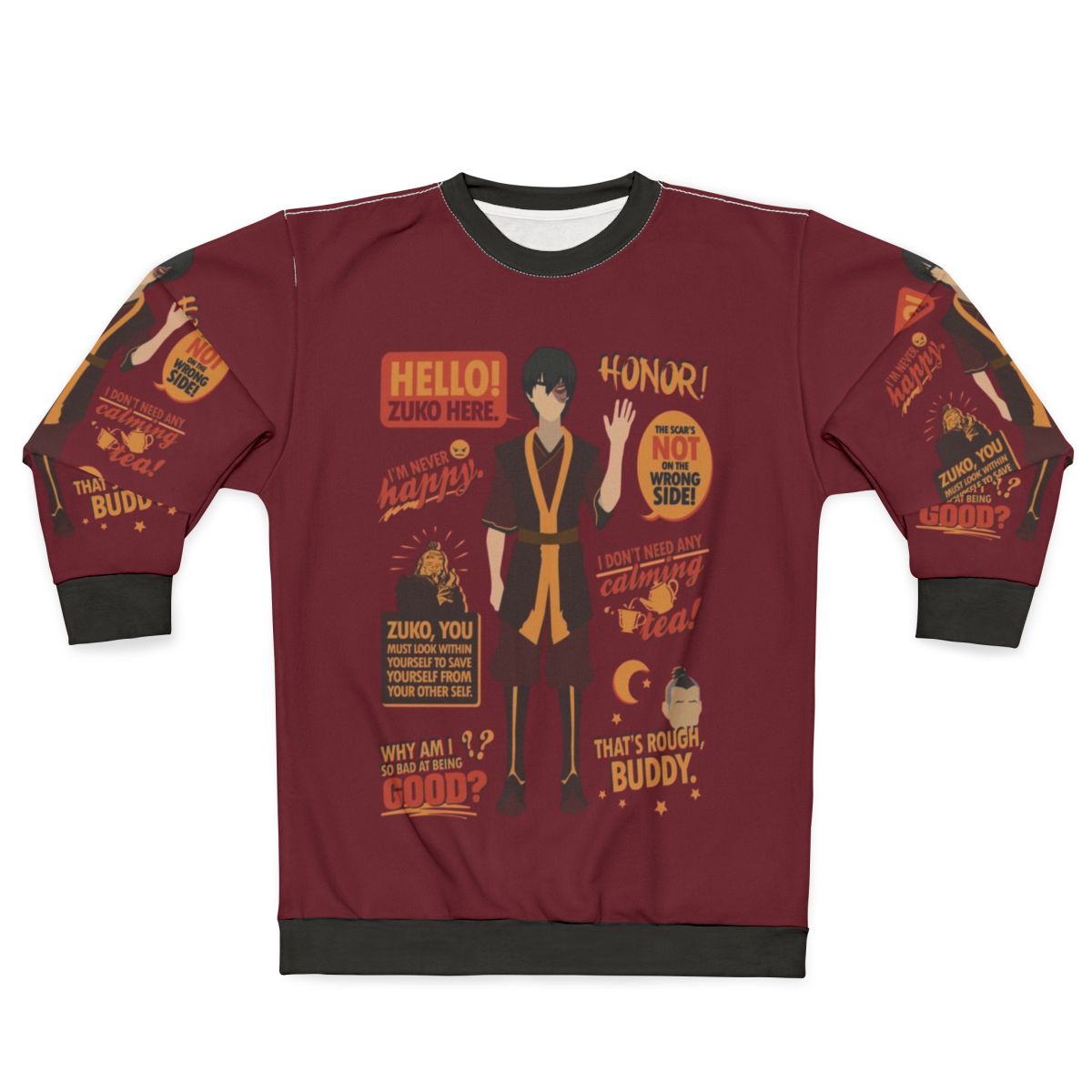"Hello Zuko Here" Avatar The Last Airbender Sweatshirt