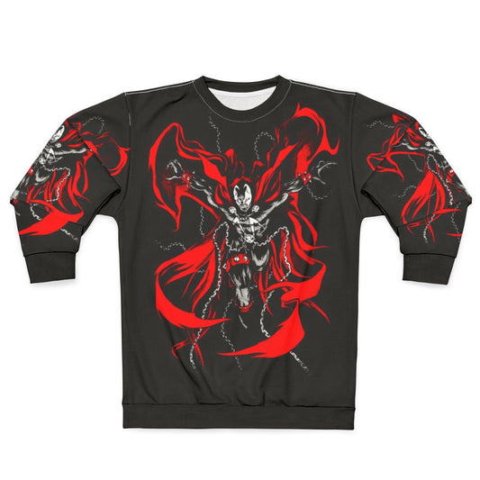 Hellspawn comics-inspired superhero sweatshirt