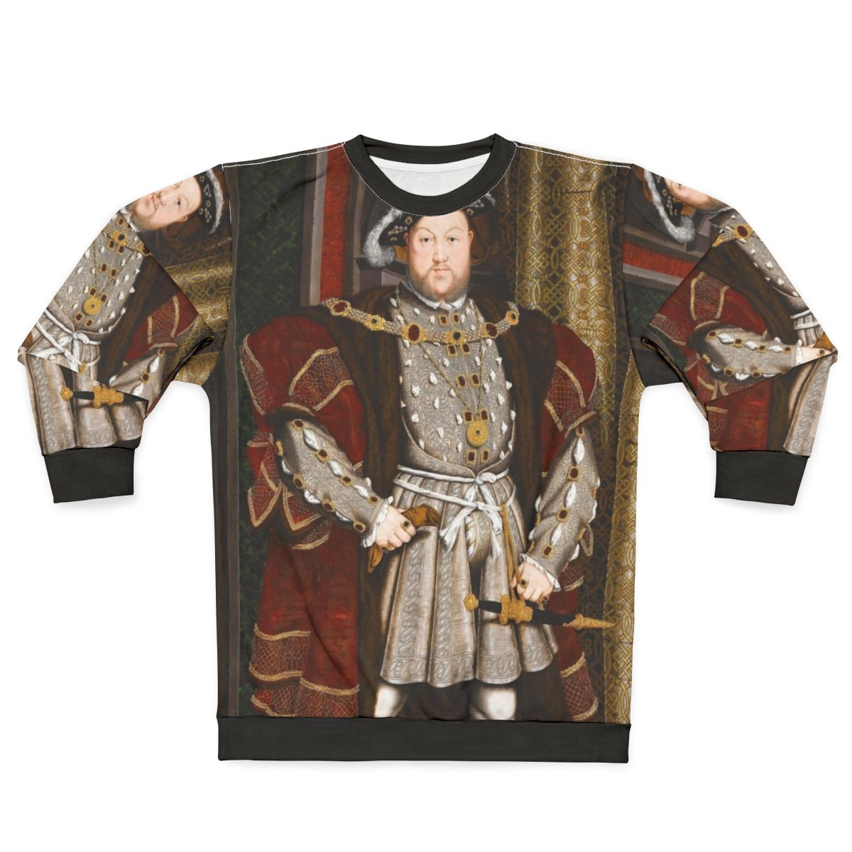 Henry VIII Tudor Monarch Sweatshirt with Iconic Holbein Portrait