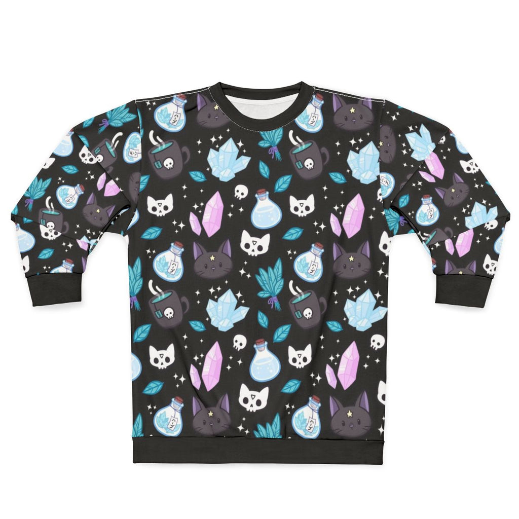 Witchcraft cat occult black sweatshirt
