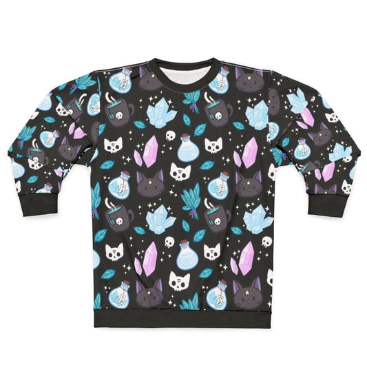 Witchcraft cat occult black sweatshirt