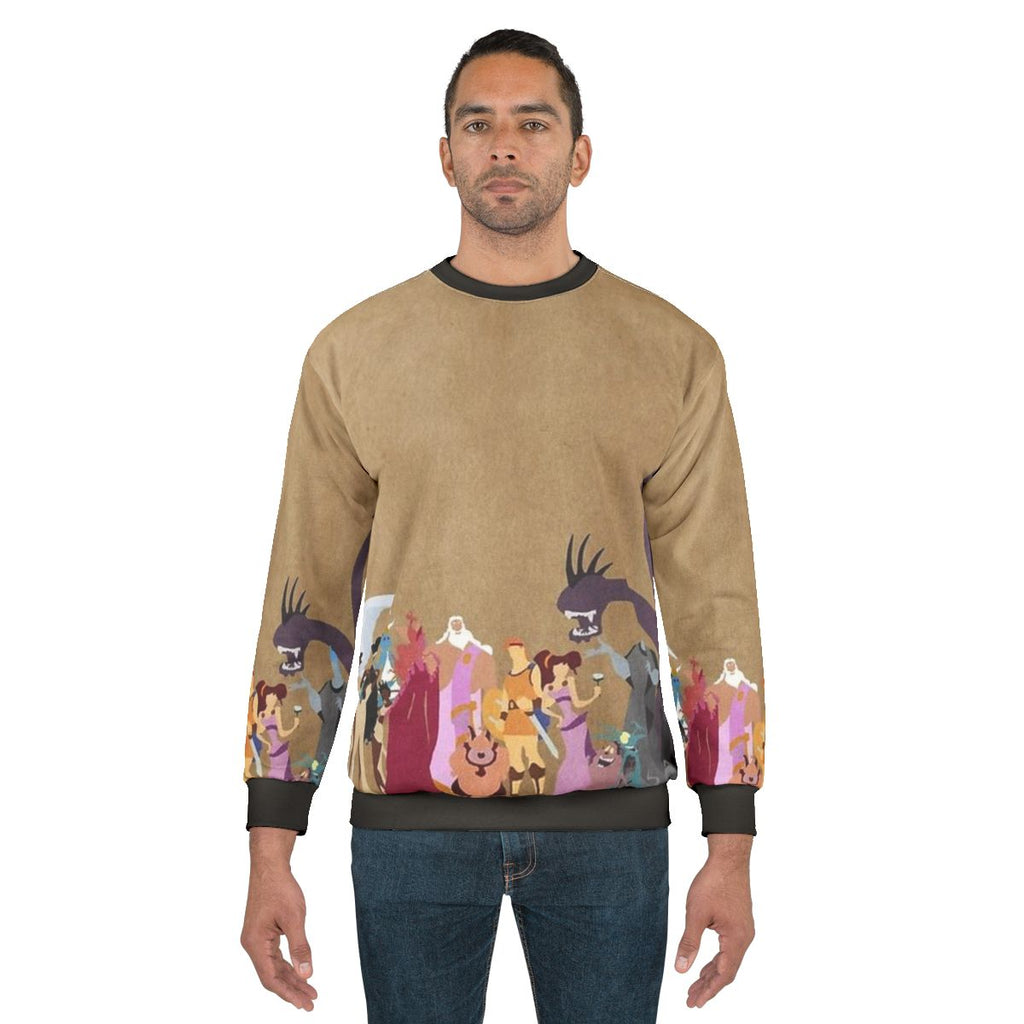 Hercules Sweatshirt with Mythological Hero Design