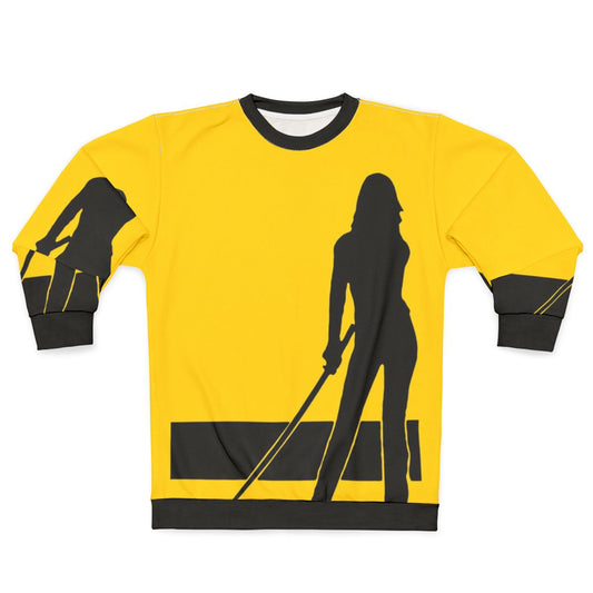 Bride silhouette sweatshirt featuring Tarantino-inspired pop art