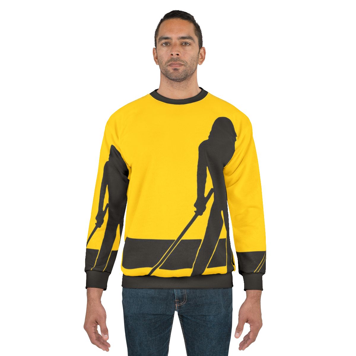 Bride silhouette sweatshirt featuring Tarantino-inspired pop art