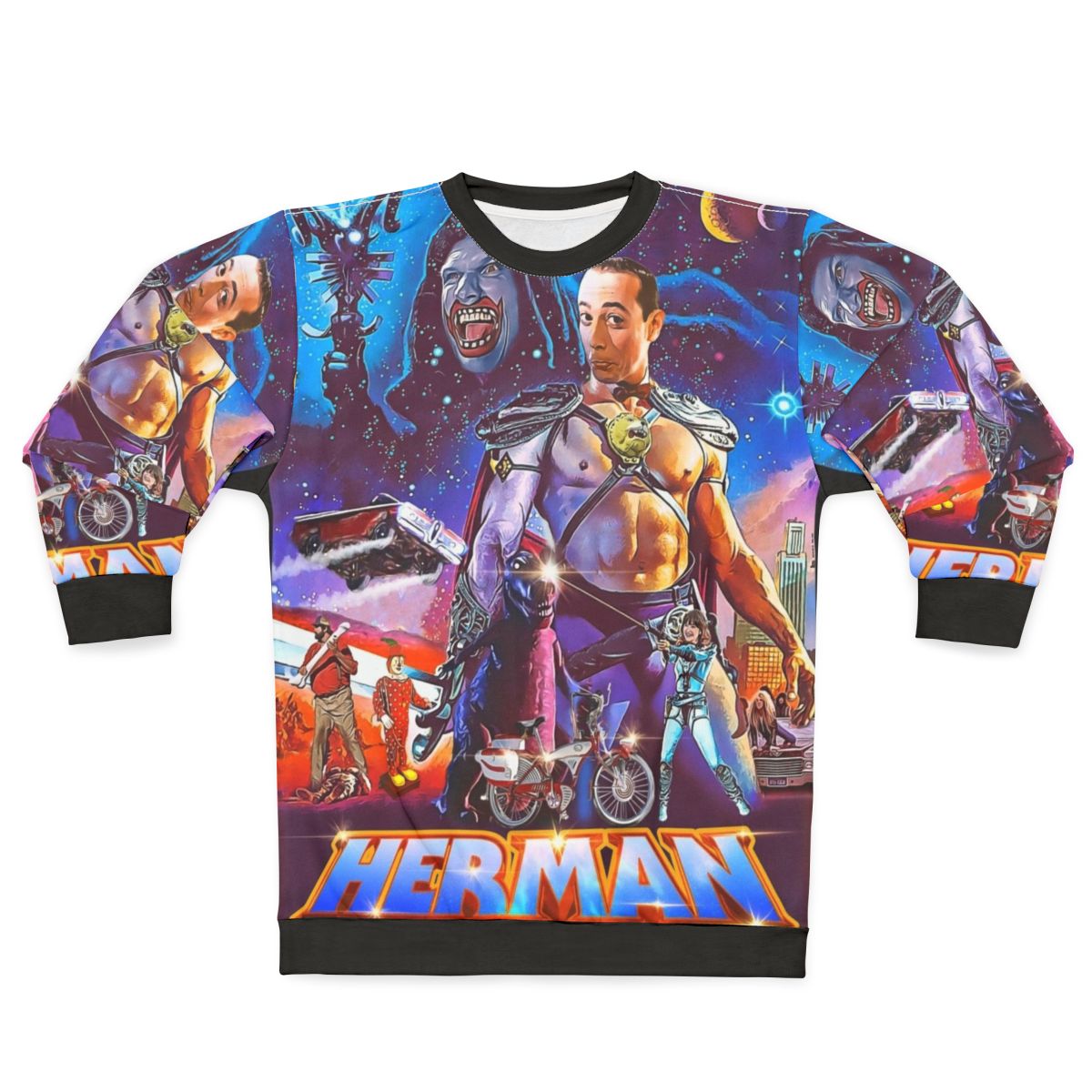 Retro 80s Peewee Herman Masters of the Universe Sweatshirt