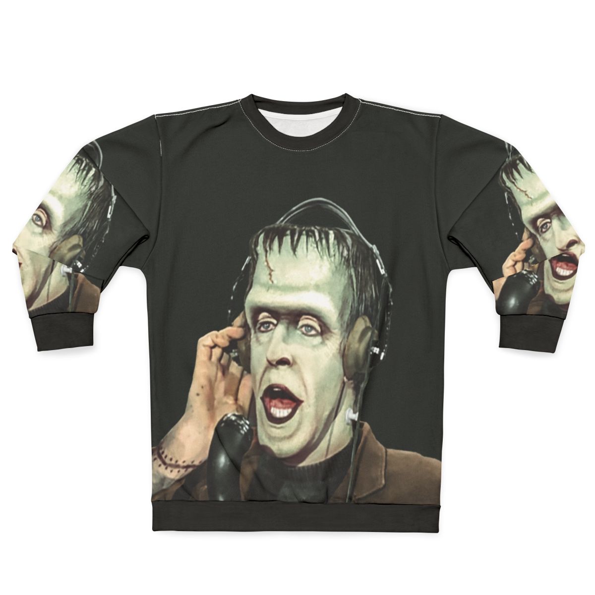 The Munsters Herman Munster at the Radio Unisex Sweatshirt