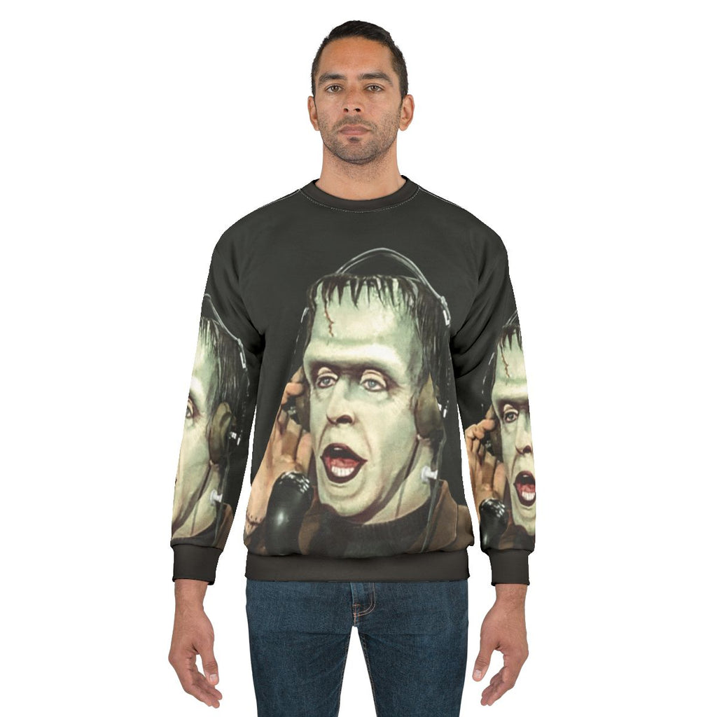 The Munsters Herman Munster at the Radio Unisex Sweatshirt