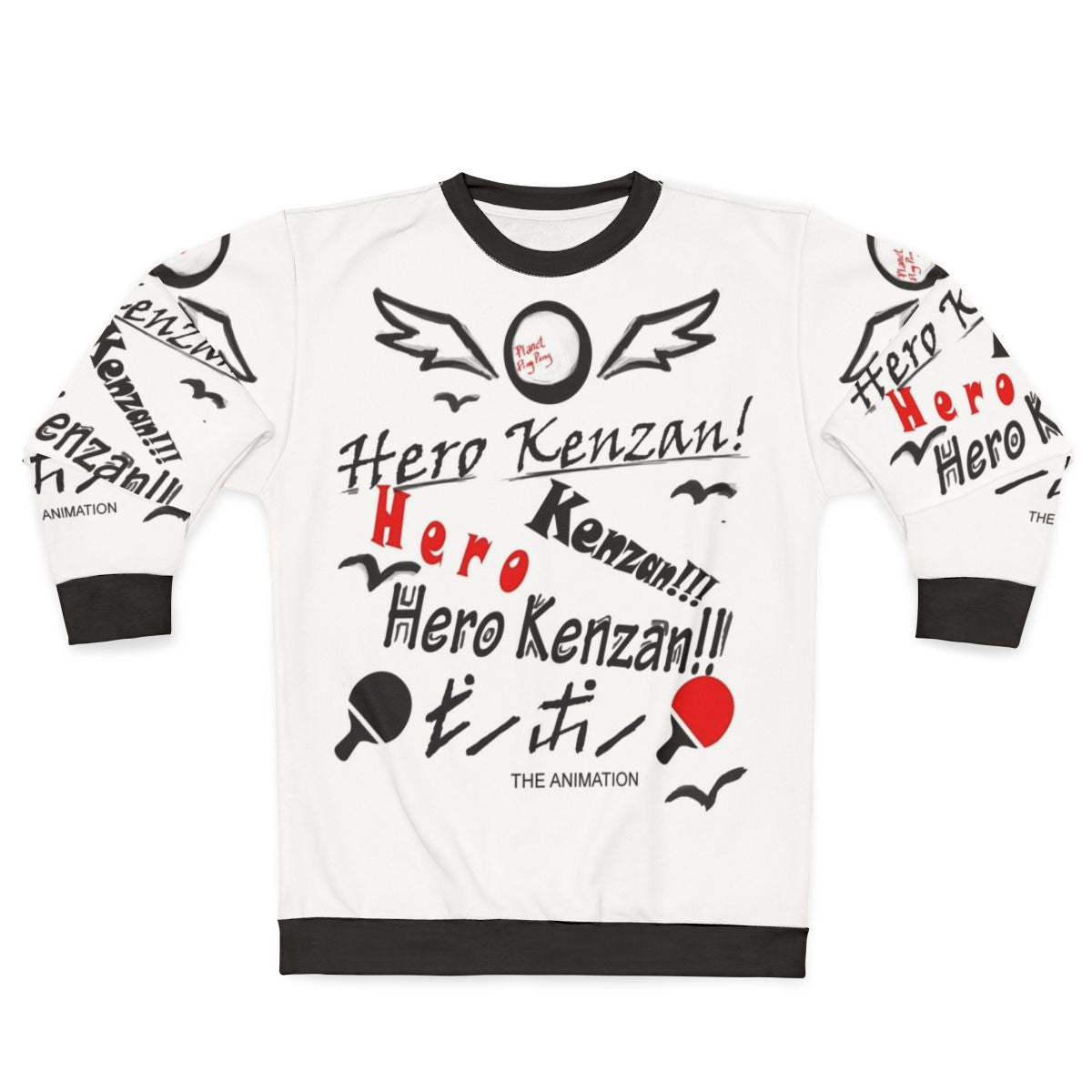 Ping Pong Anime Inspired "Hero Kenzan" Sweatshirt
