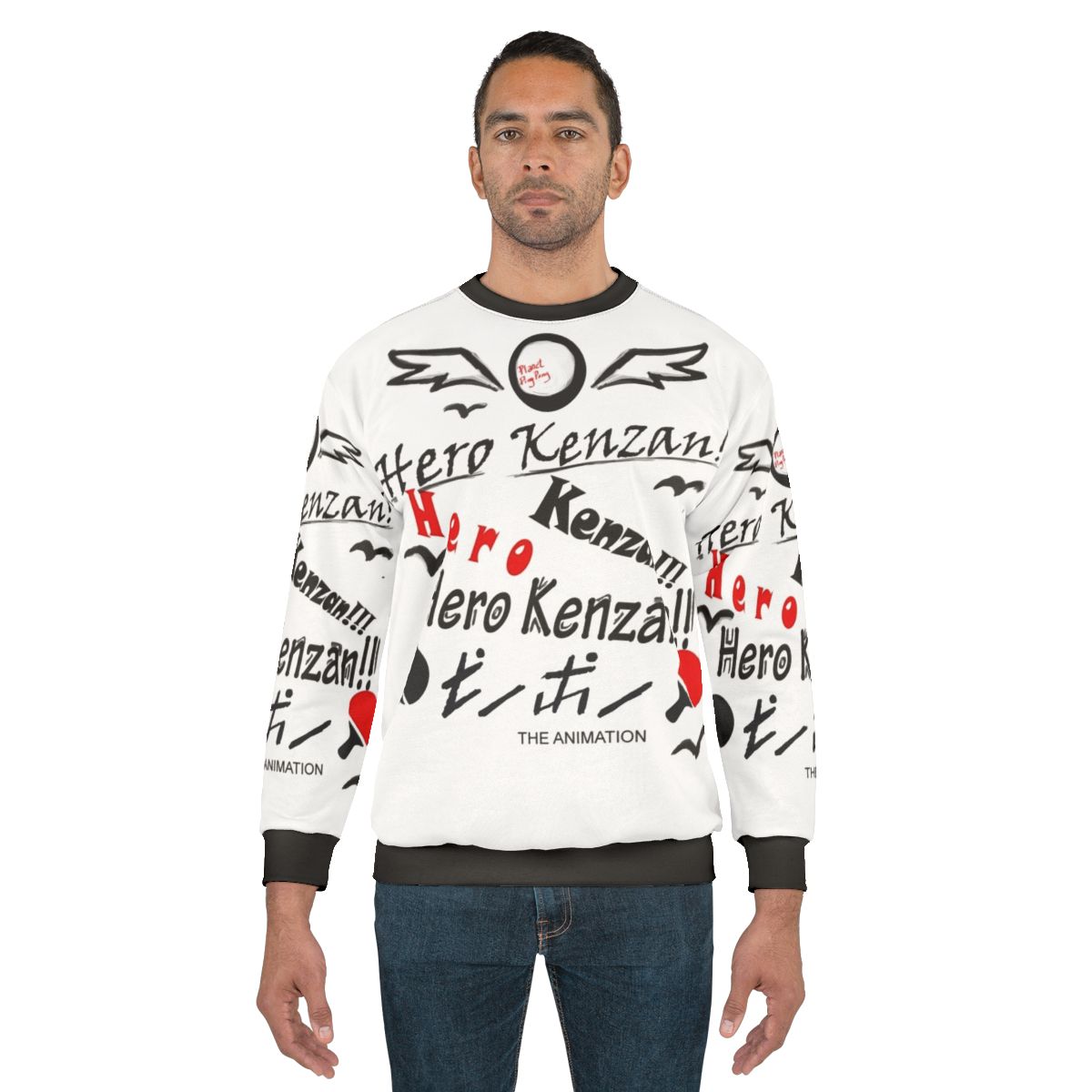 Ping Pong Anime Inspired "Hero Kenzan" Sweatshirt