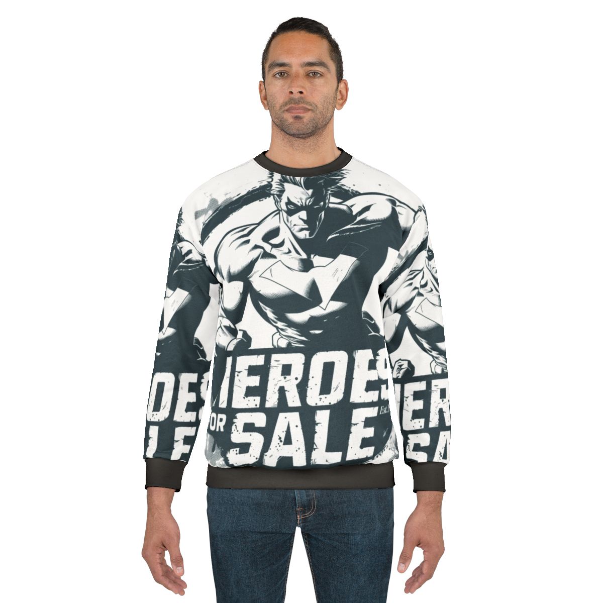 Classic Heroes for Sale Transparent Sweatshirt