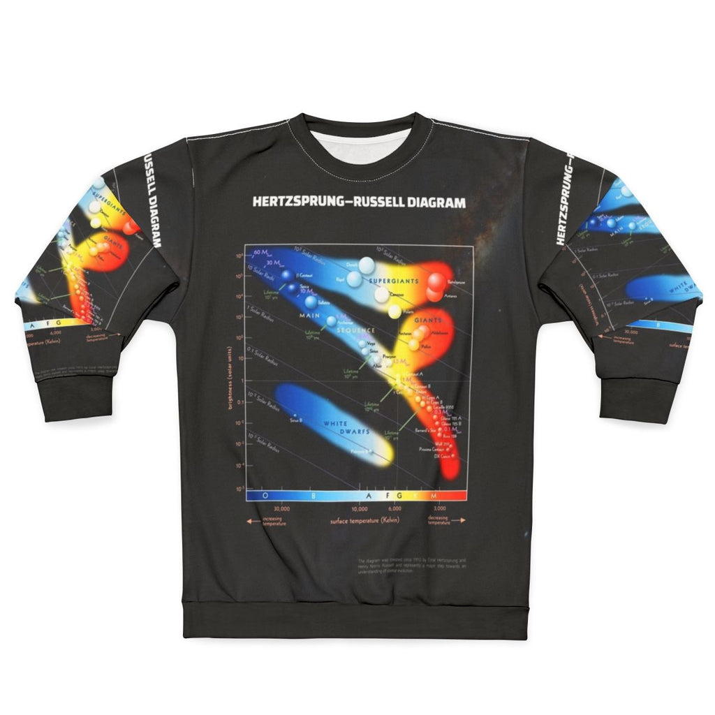 Hertzsprung Russell Diagram Sweatshirt featuring astrophysics and astronomy graphics