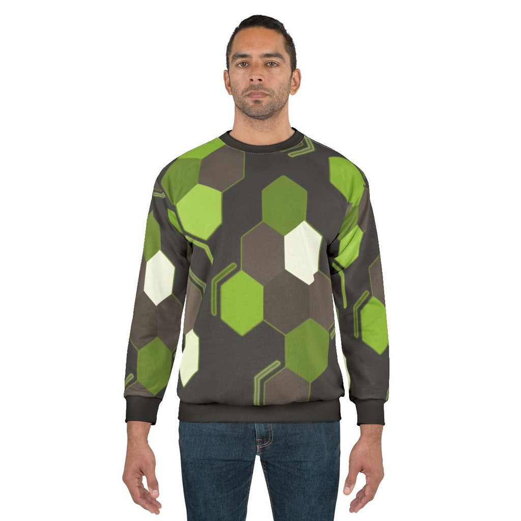 Hexagonal scales Zygarde pokemon sweatshirt design