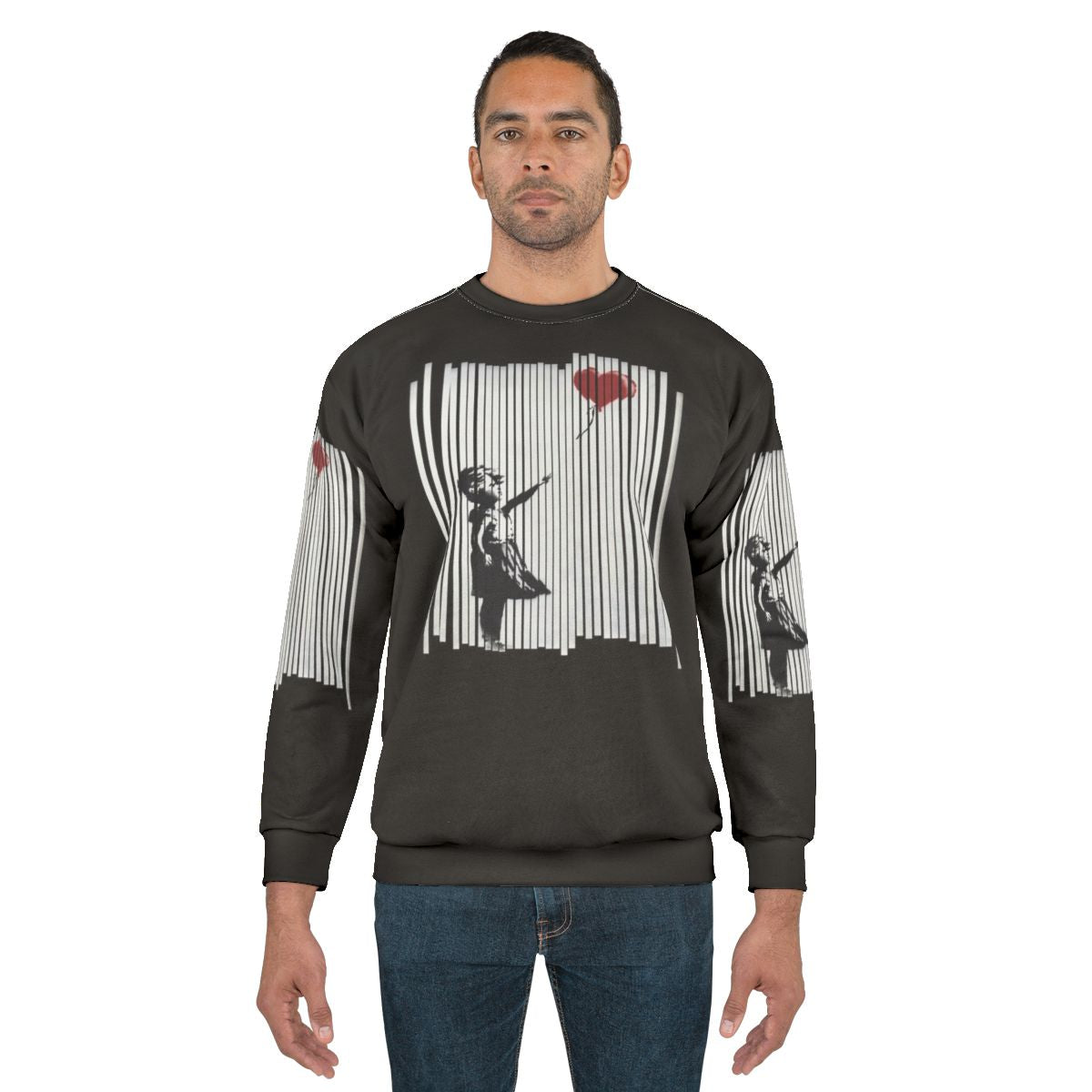 Banksy inspired "Shredded Balloon Girl" graphic sweatshirt
