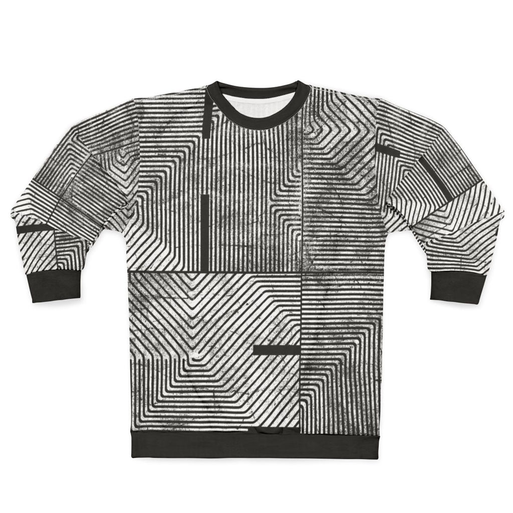 Hi-Fi Textured Abstract Minimalist Sweatshirt